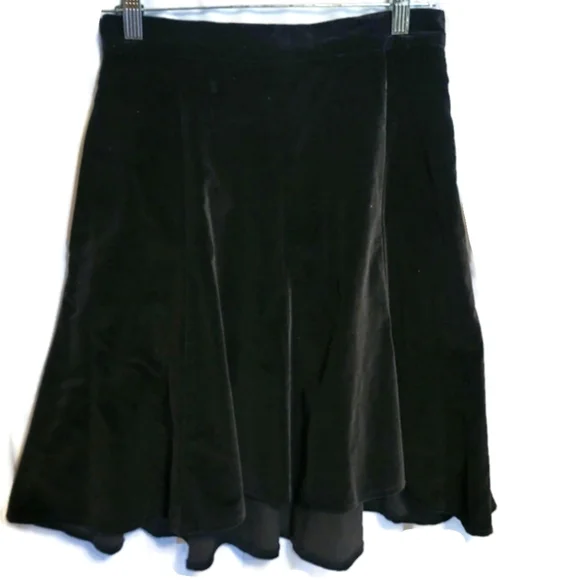 VTG Miller Stockman Western Living Black Velvety Hi-Lo Circle Skirt Equestrian - Picture 7 of 11